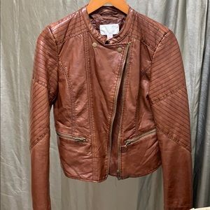 Faux leather jacket